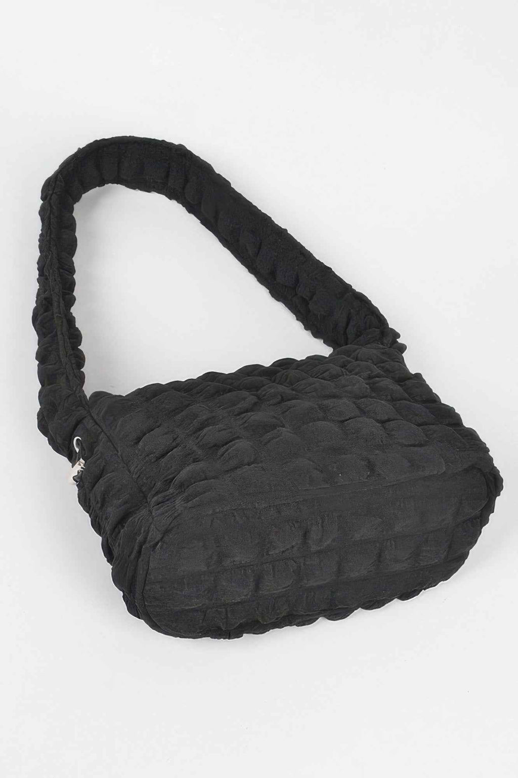 Embossed Cotton Shoulder Bag