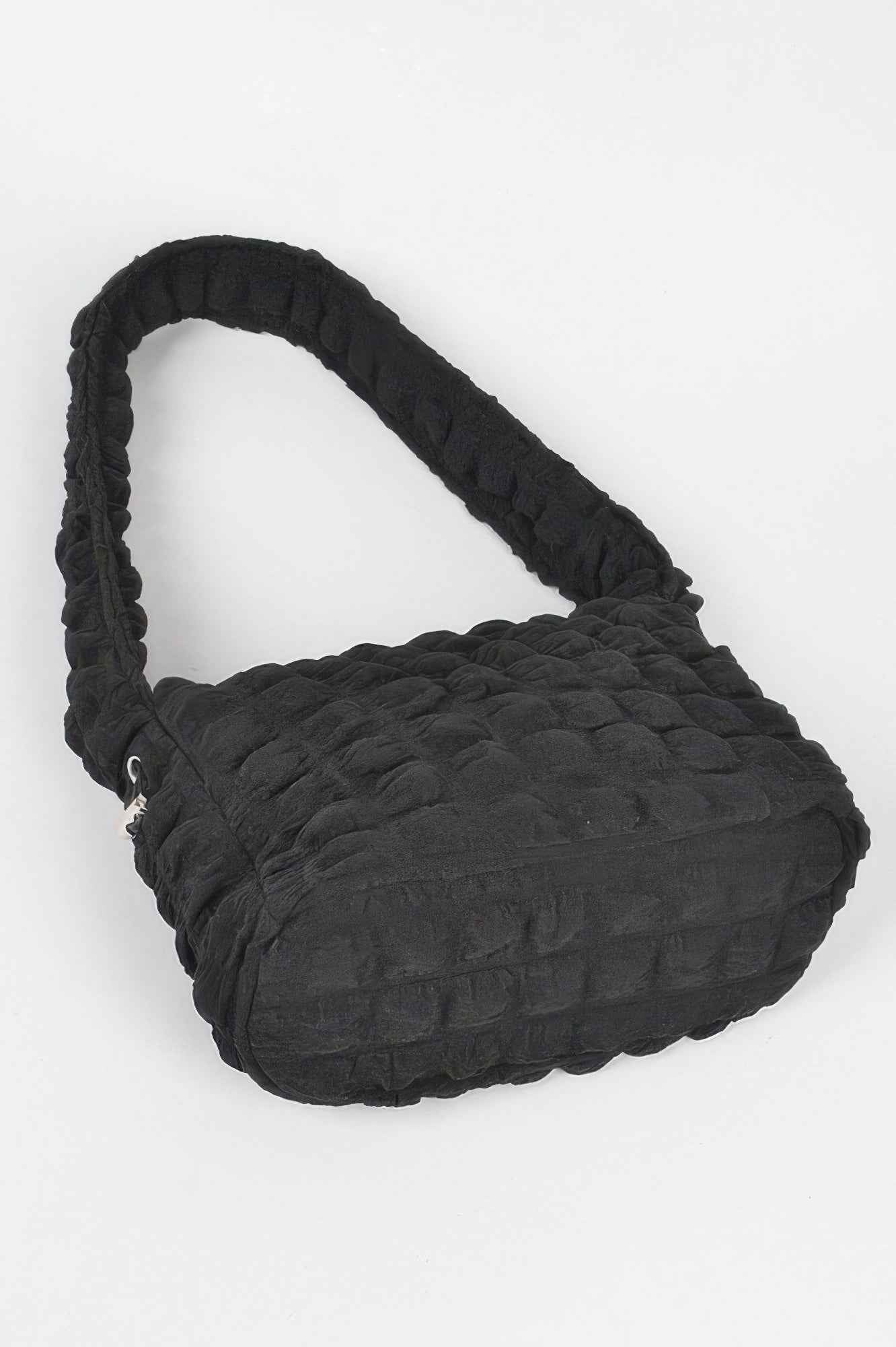 Embossed Cotton Shoulder Bag
