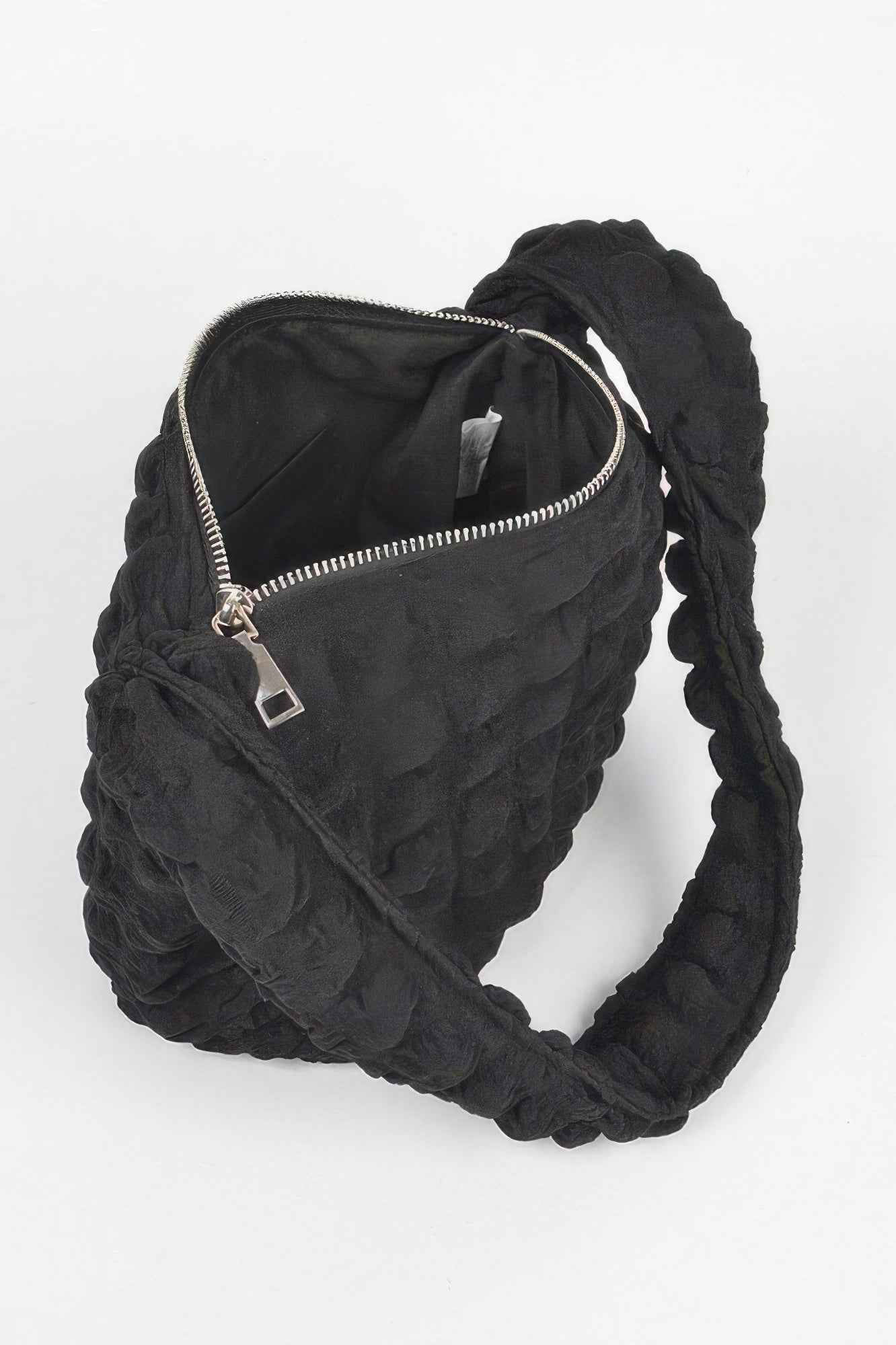 Embossed Cotton Shoulder Bag