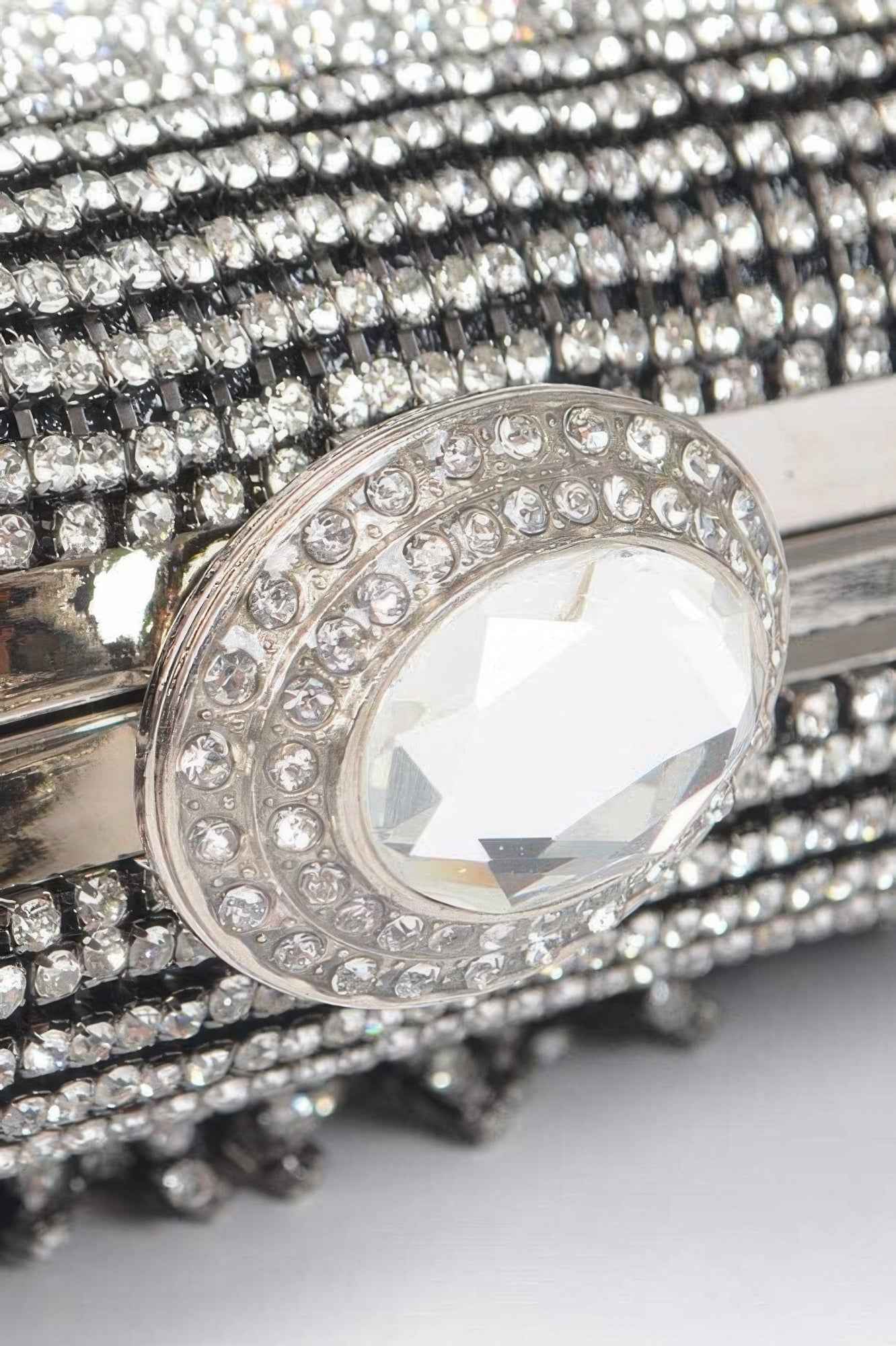 Rhinestone Fringe Party Cluth