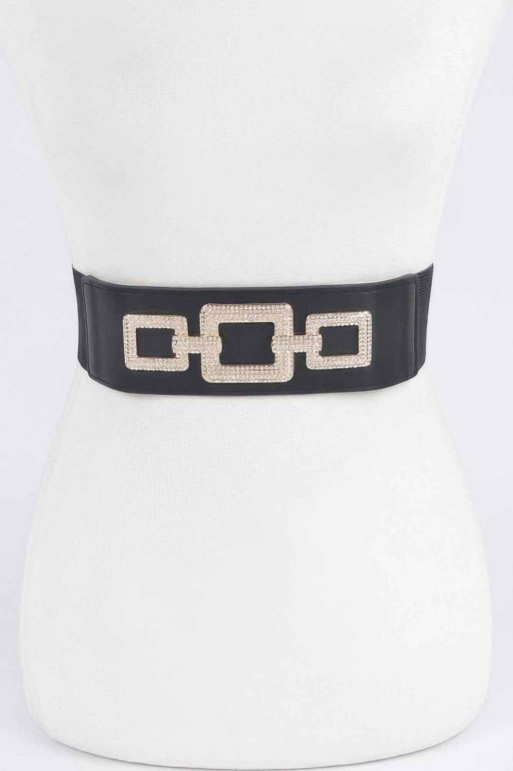 Rhinestone Link Elastic Belt