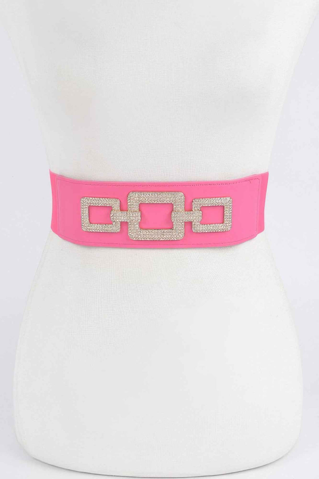 Rhinestone Link Elastic Belt