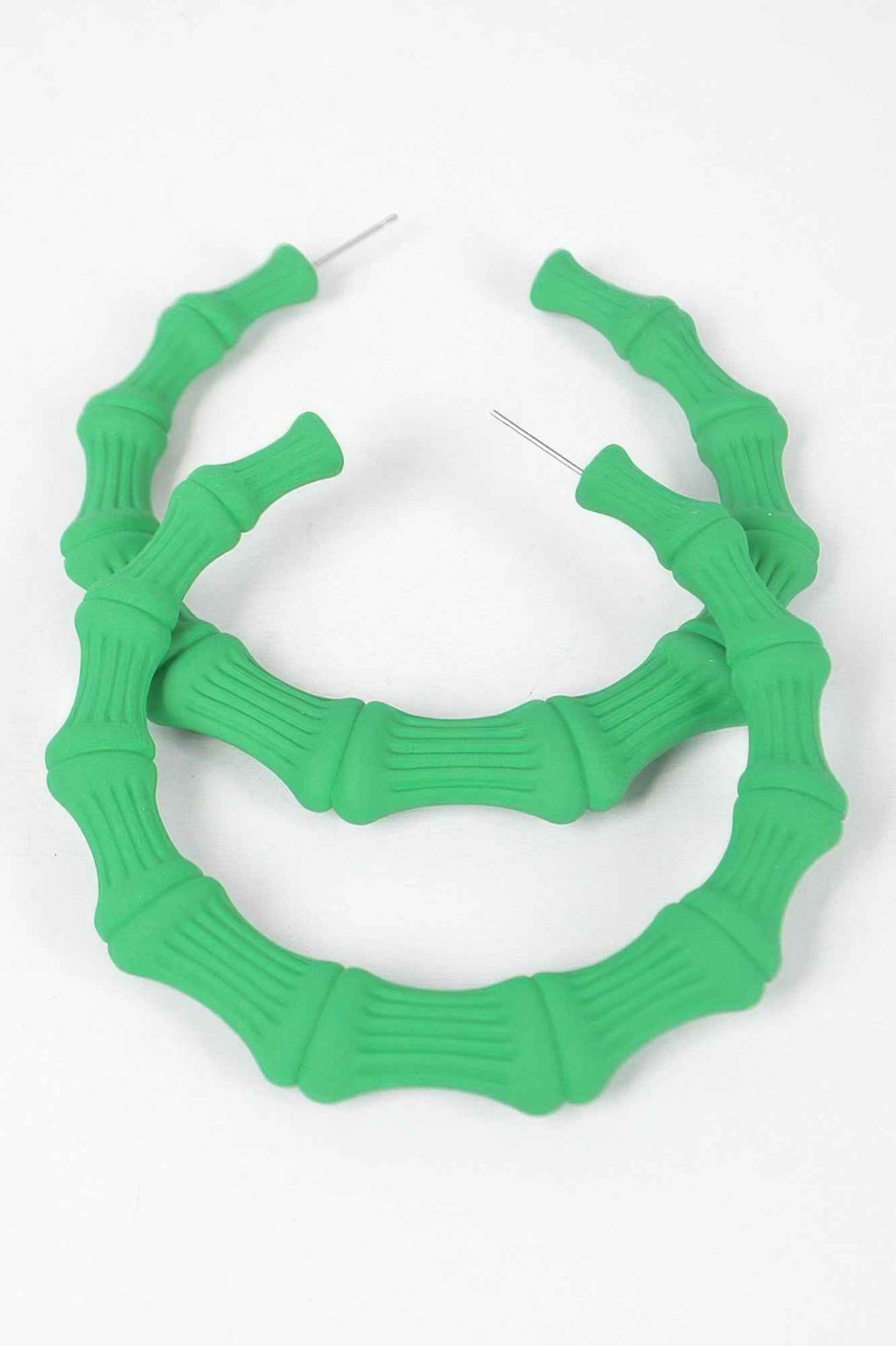 Color Paint Bamboo Shape Earring