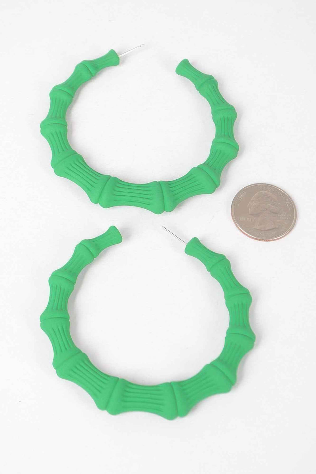 Color Paint Bamboo Shape Earring