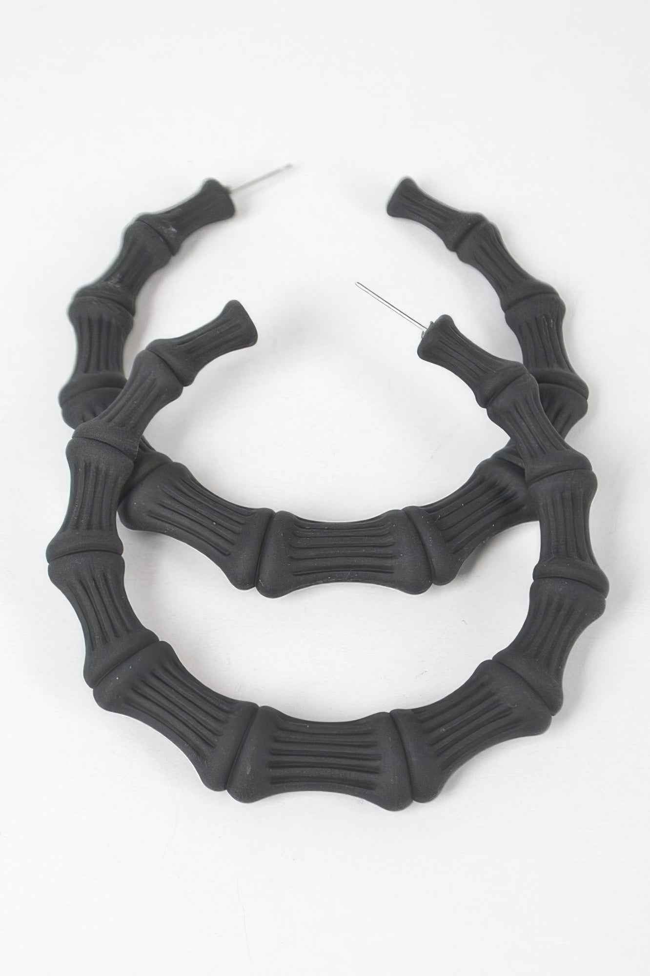 Color Paint Bamboo Shape Earring