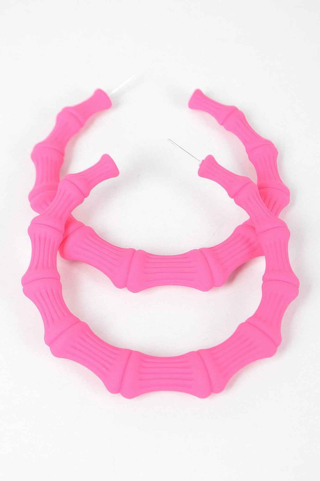 Color Paint Bamboo Shape Earring