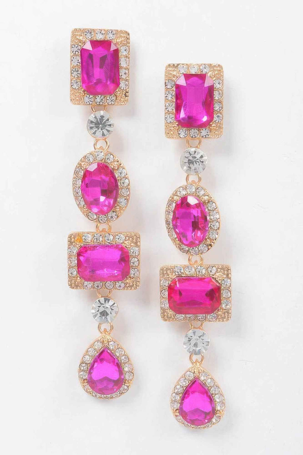 Multi Shape Stone Earring