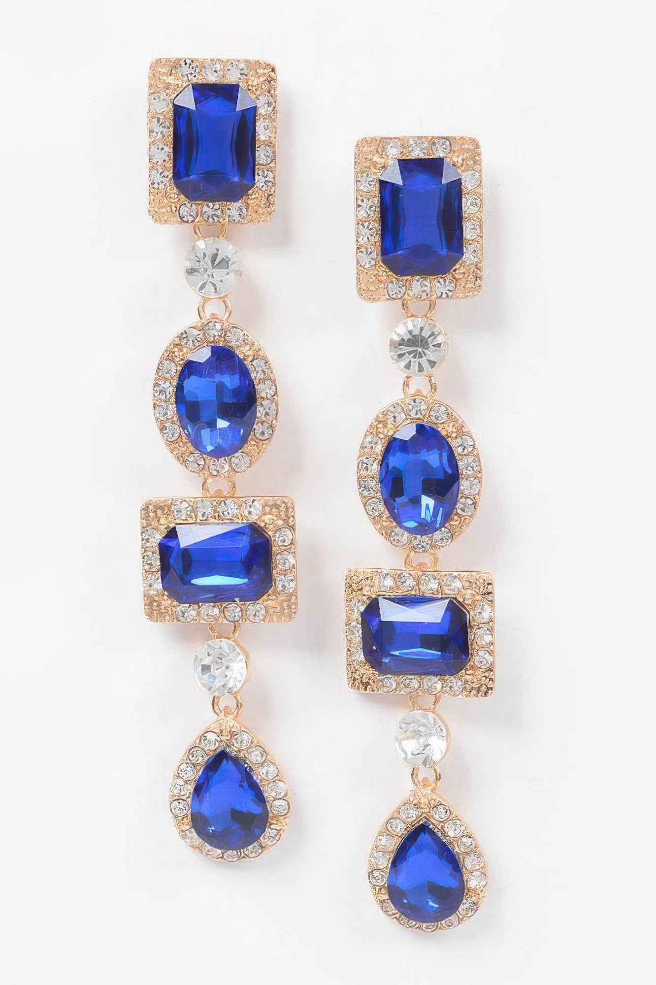 Multi Shape Stone Earring