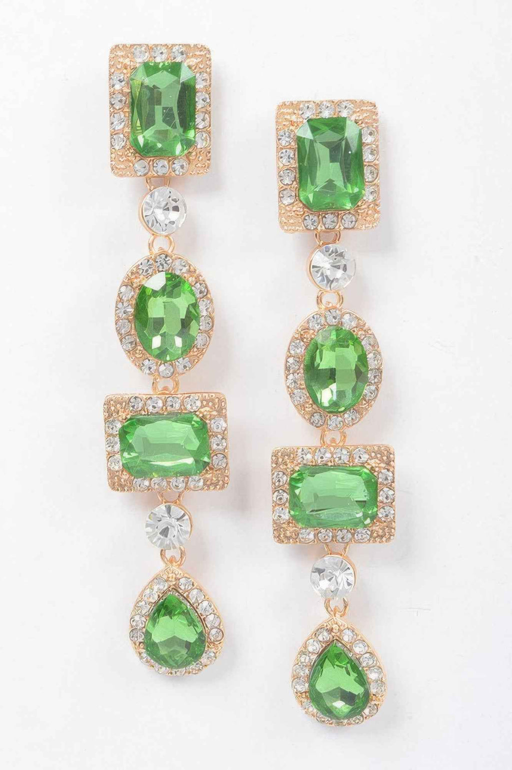 Multi Shape Stone Earring