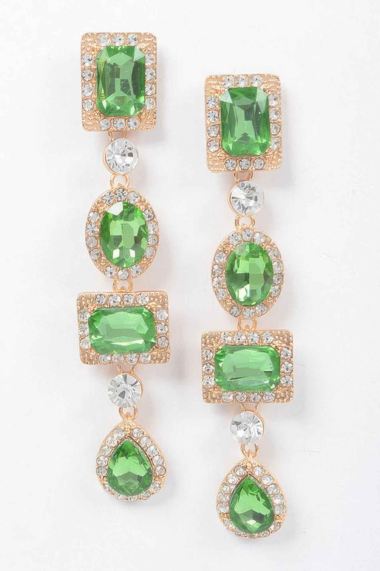 Multi Shape Stone Earring