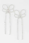 Jeweled Butterfly Drop Earrings