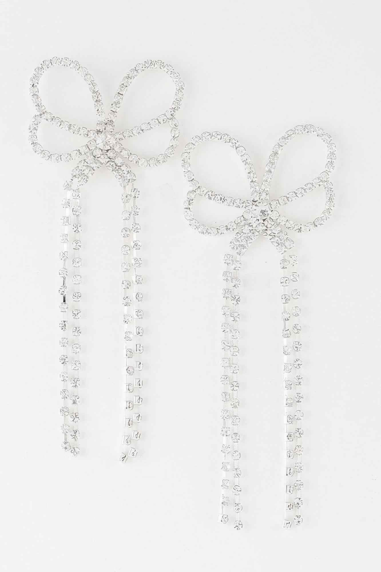 Jeweled Butterfly Drop Earrings