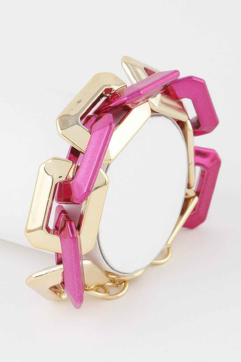 Two Toned Link Chain Bracelet