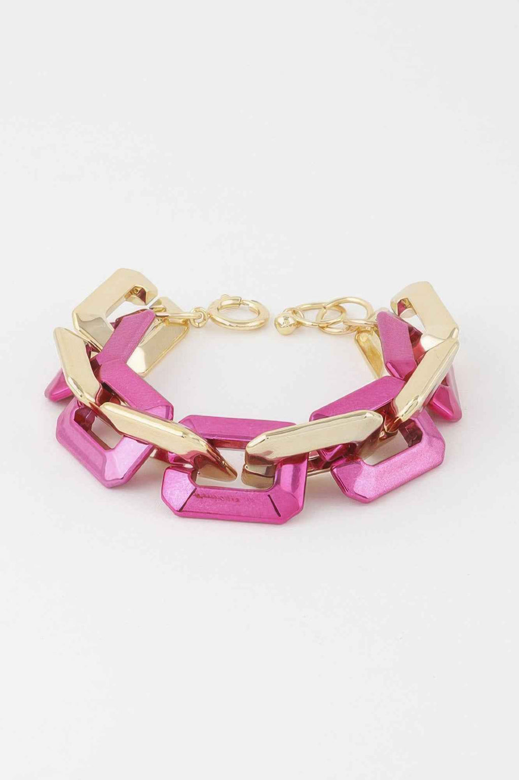 Two Toned Link Chain Bracelet