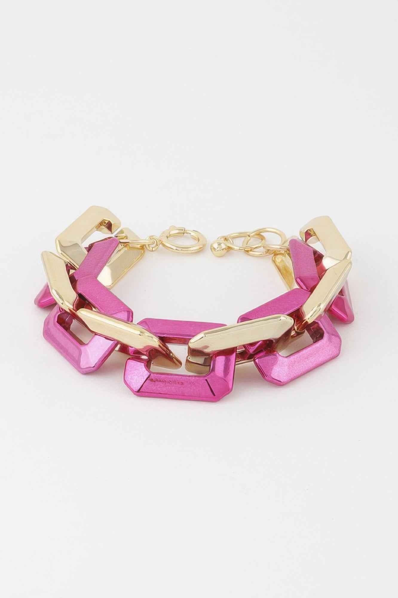 Two Toned Link Chain Bracelet