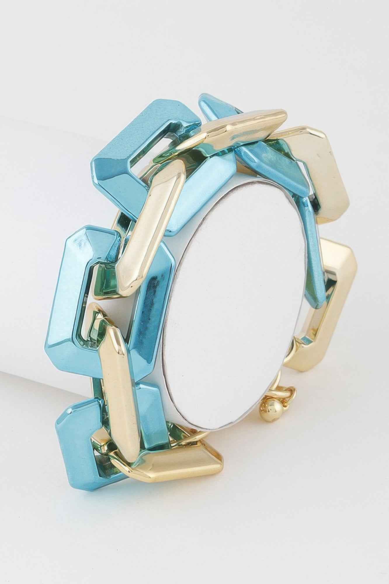 Two Toned Link Chain Bracelet