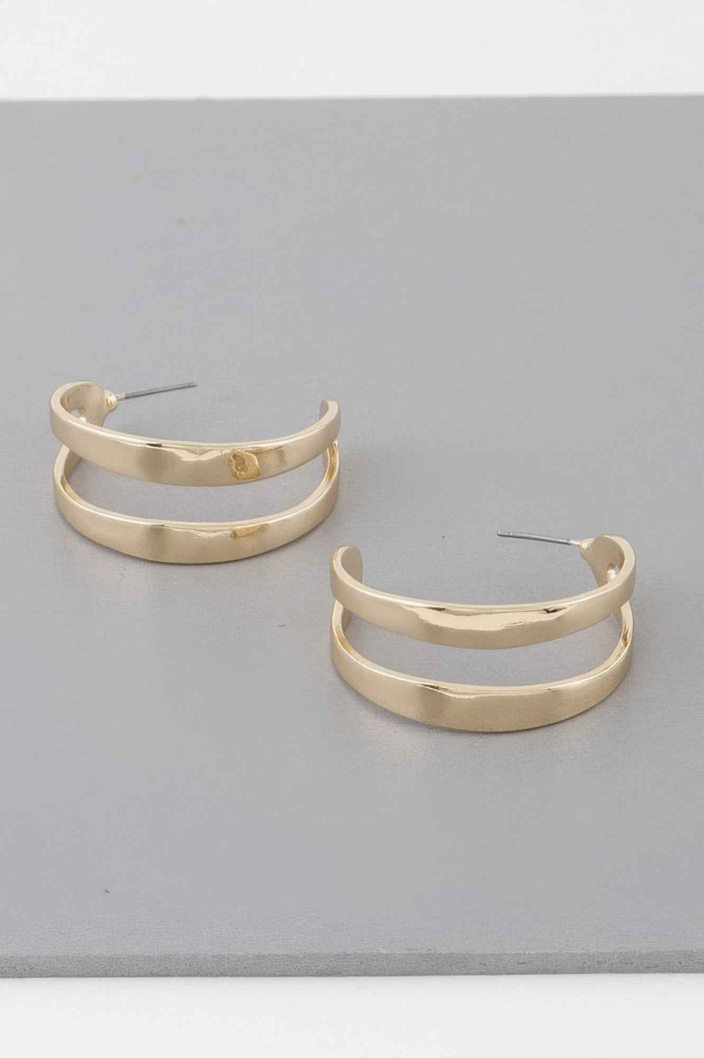 Melted Open Hoop Earrings
