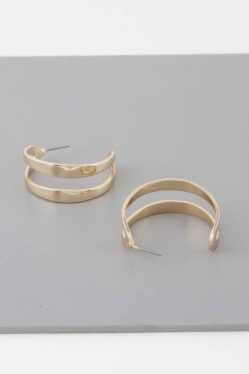 Melted Open Hoop Earrings
