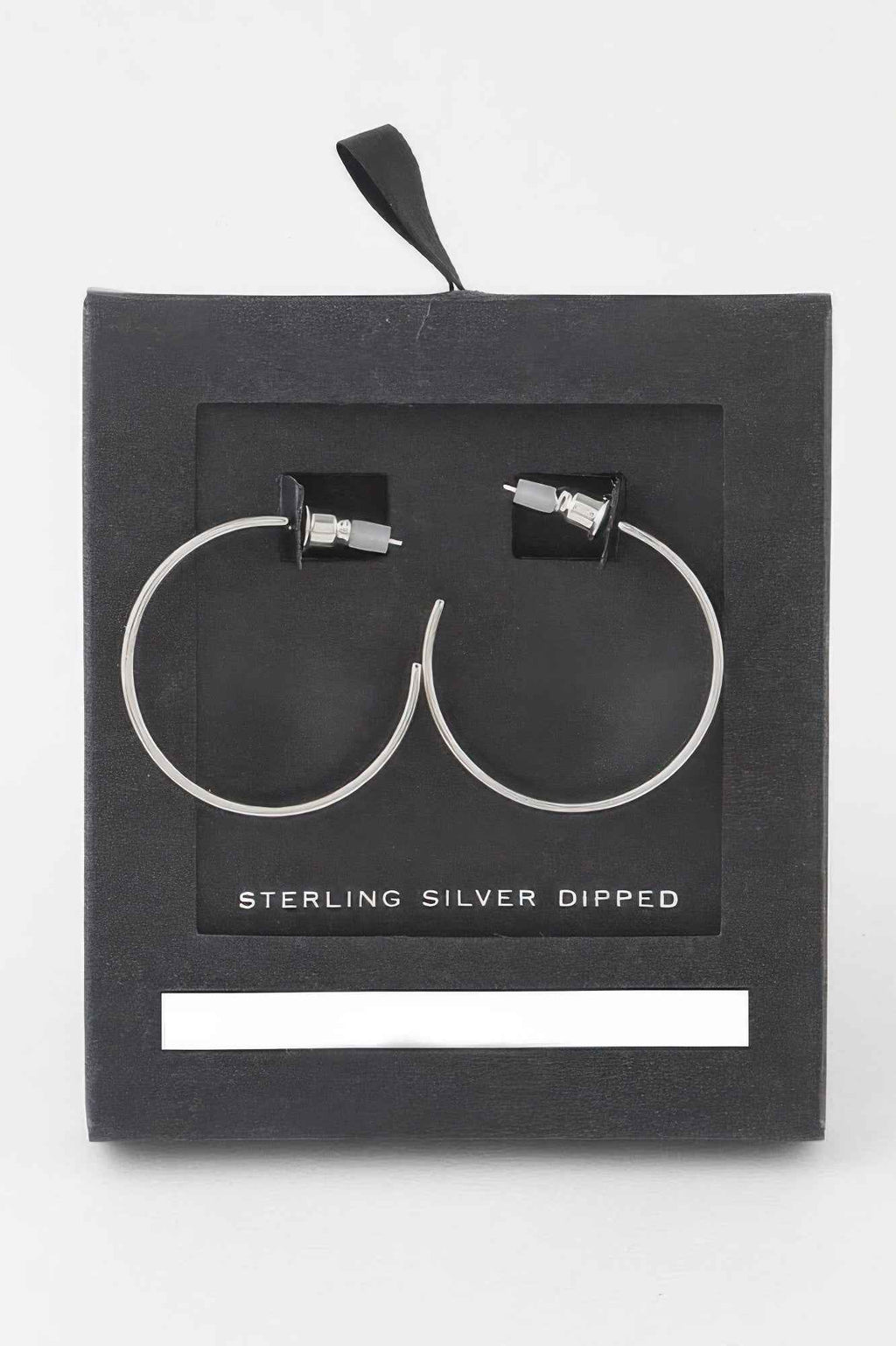 Shiny Flat Hoop Earrings