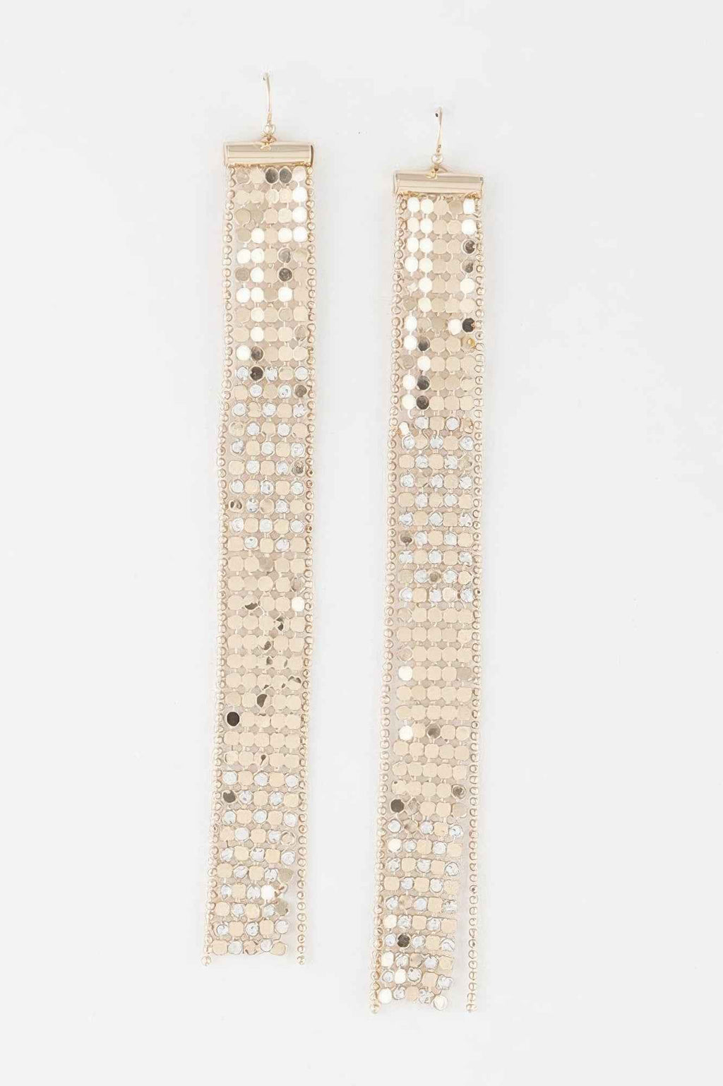 Sequin Jewel Bar Drop Earrings