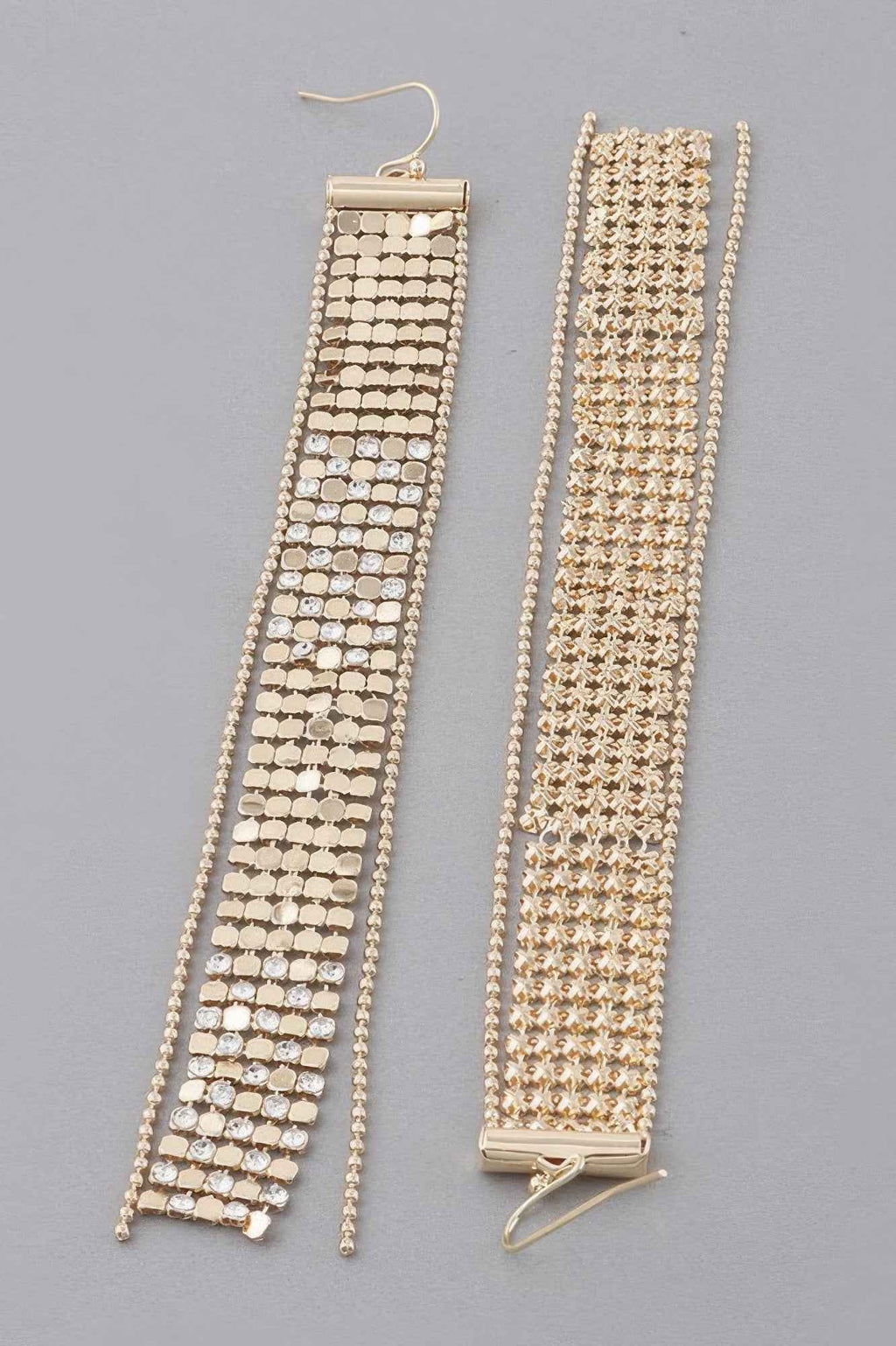 Sequin Jewel Bar Drop Earrings