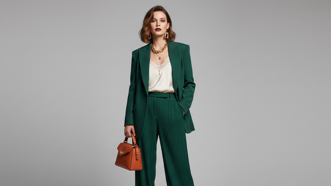 a woman wearing chic outfit