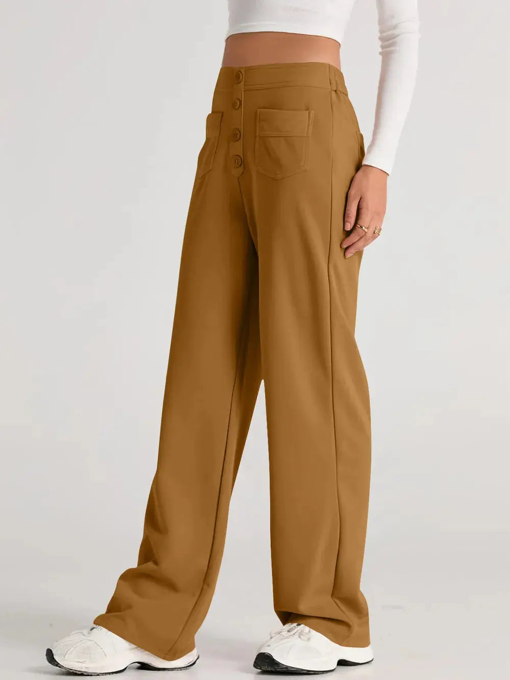 High Waist Wide Leg Pants.