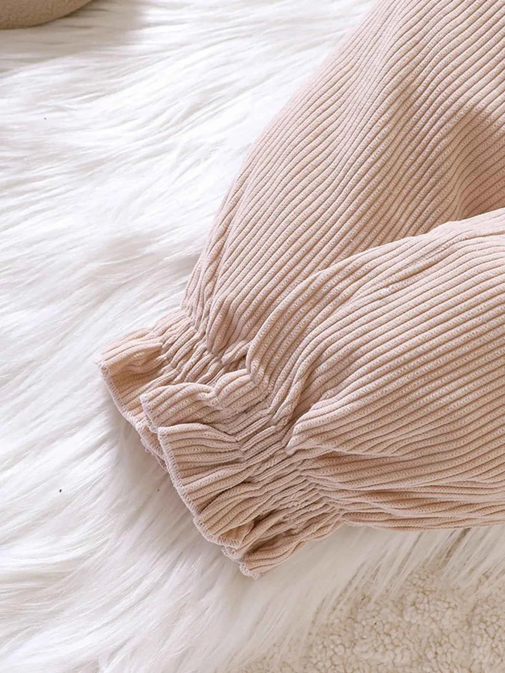 Children's Ruffled Hem Corduroy Pants