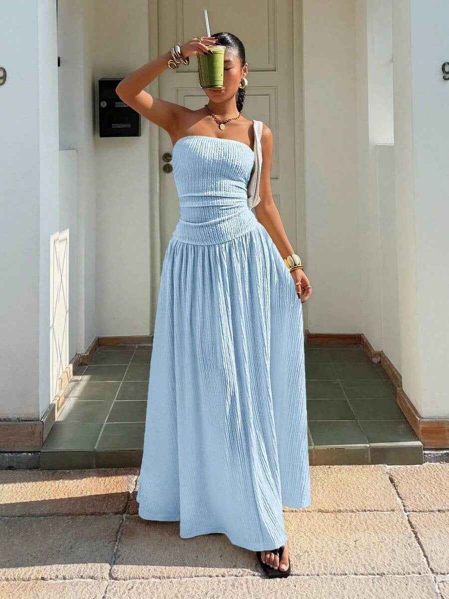 Women's Elegant Figure-hugging Strapless Dress