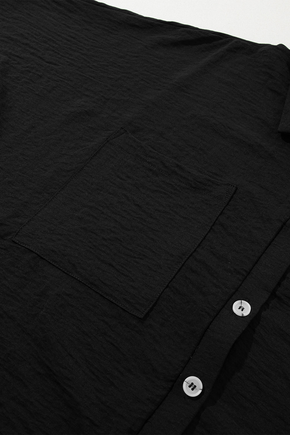 Black Half Button Collared Loose Romper Dear-Lover Dropshipping