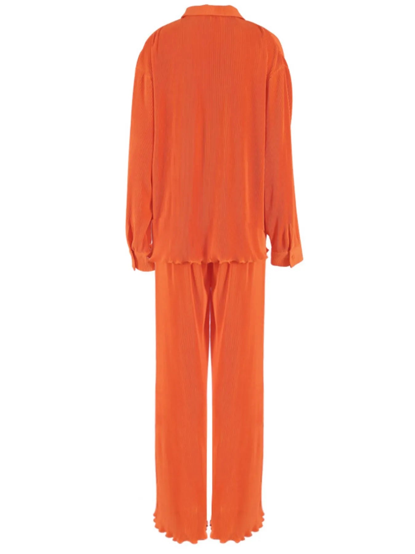 Button Up Long Sleeve Top and Pants Set.