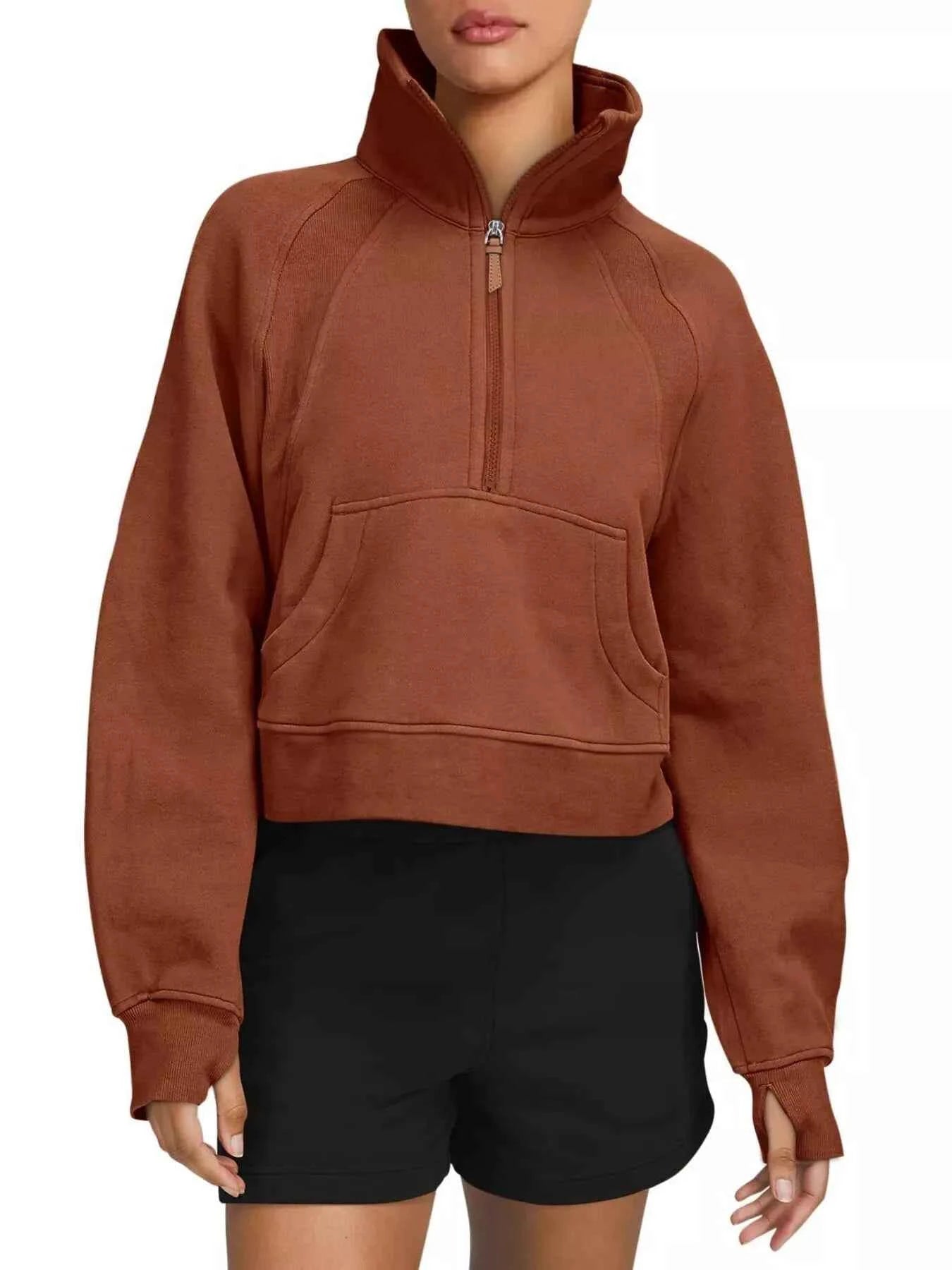 Half Zip Raglan Sleeve Sweatshirt