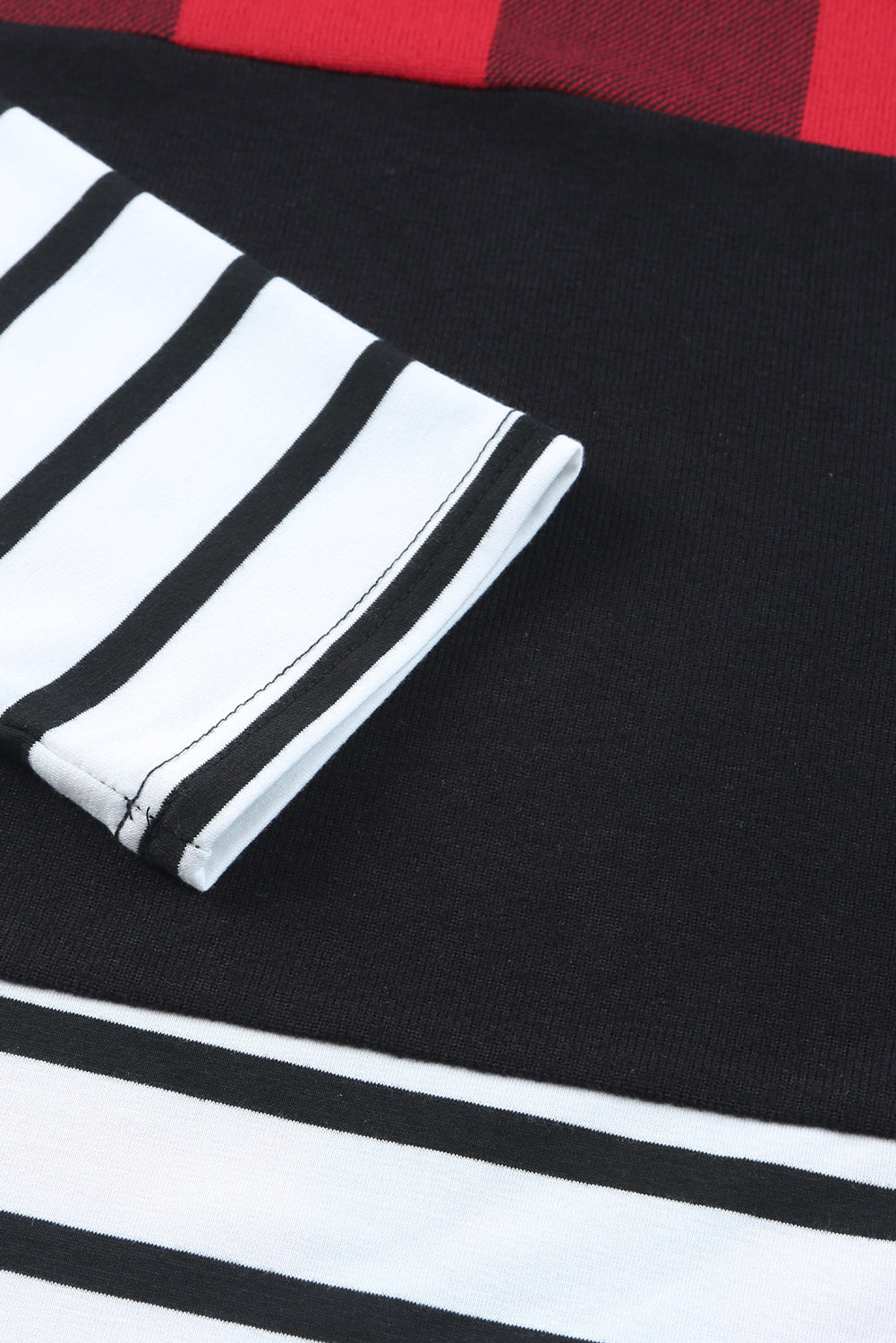 Plaid Print Leopard Splicing Striped Color Block Long Sleeve Top Dear-Lover Dropshipping