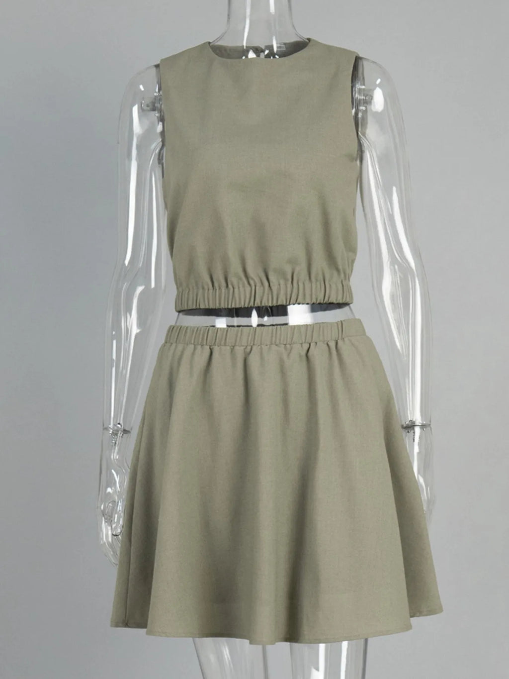Sleeveless Top and Skirt Set WOMEN.