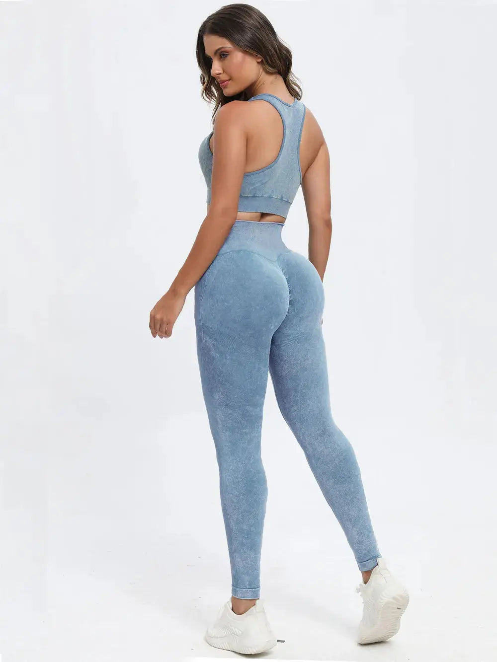 Scoop Neck Wide Strap Top and Pants Active Set.