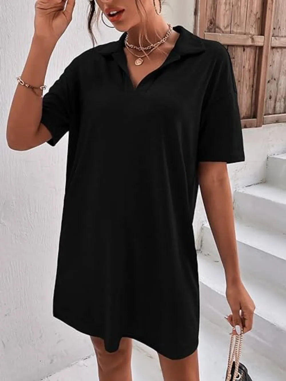 Johnny Collar Short Sleeve Polo Dress.