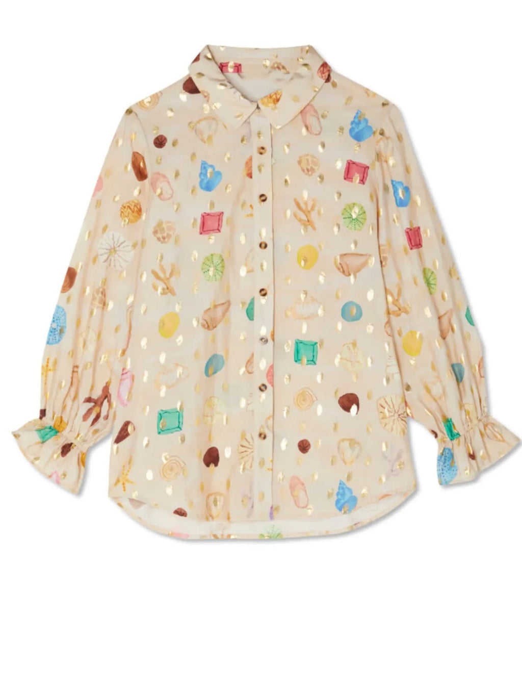 Colorful Print Shirt and Shorts Matching Set.