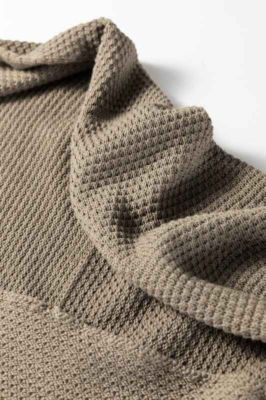 Solid Textured Knit Open-Front Sweater Cardigan