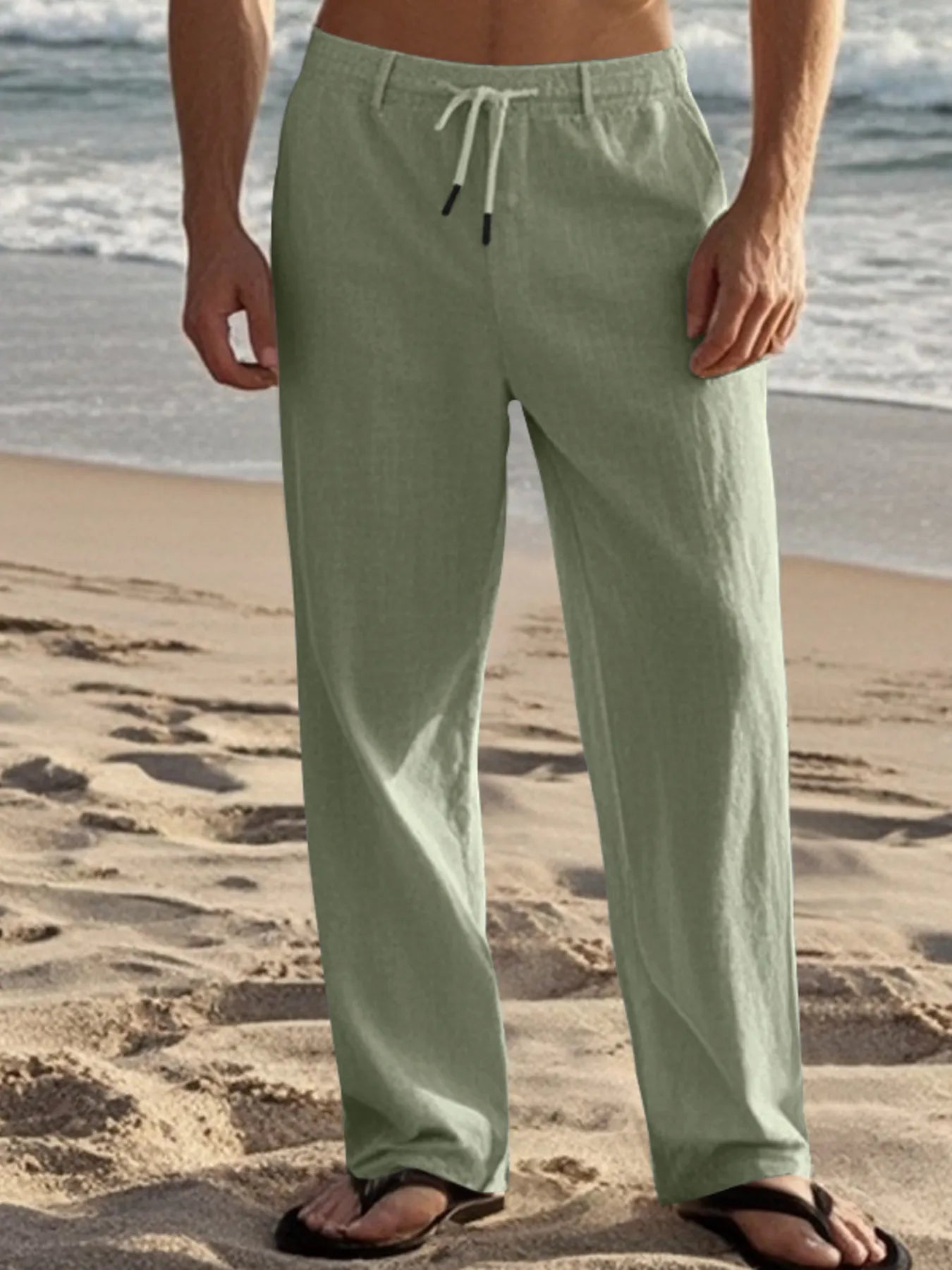 Men's Full Size Casual Drawstring Pants Plus Size.