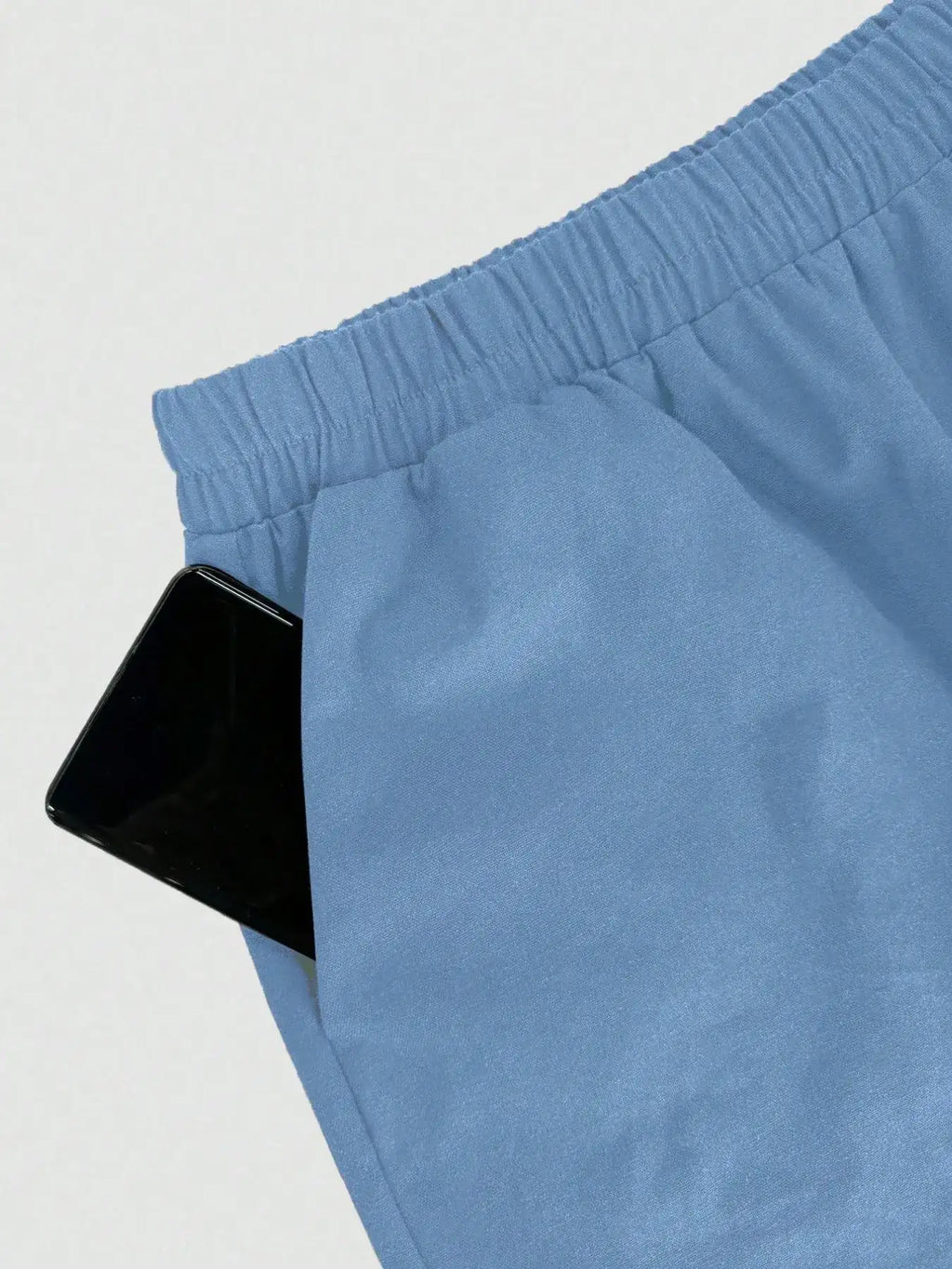 One Button Sleeveless Top and Pants Set.