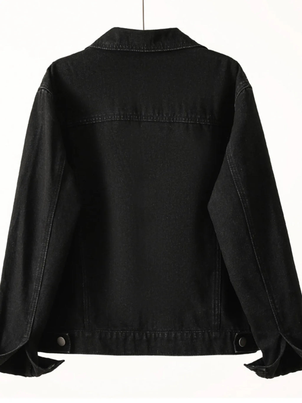 Button Up Long Sleeve Denim Jacket.