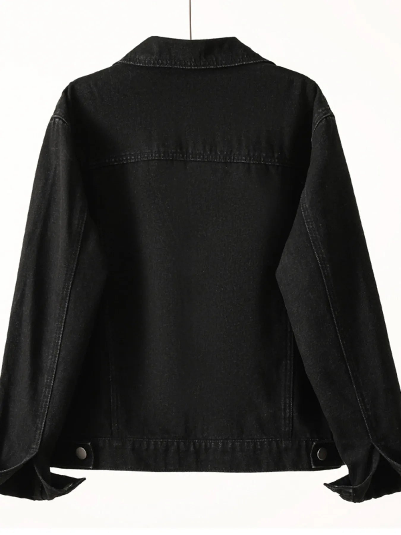 Button Up Long Sleeve Denim Jacket.