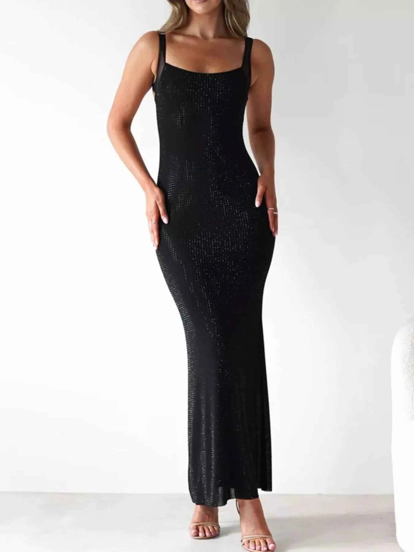 Backless Sleeveless Bodycon Maxi Dress