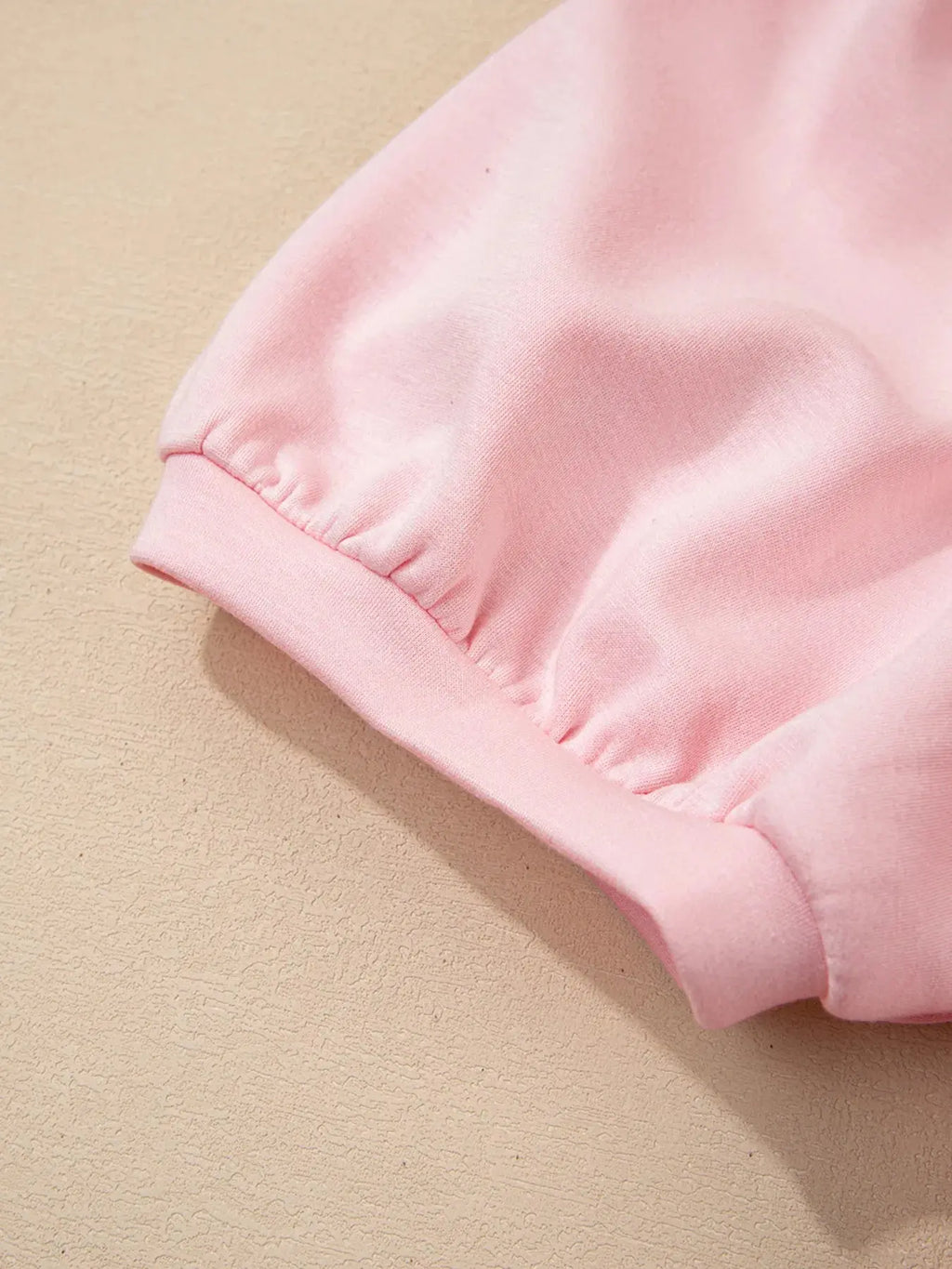 Puff Sleeve Pearl Embellished Scallop Trim Top and Skort Set.