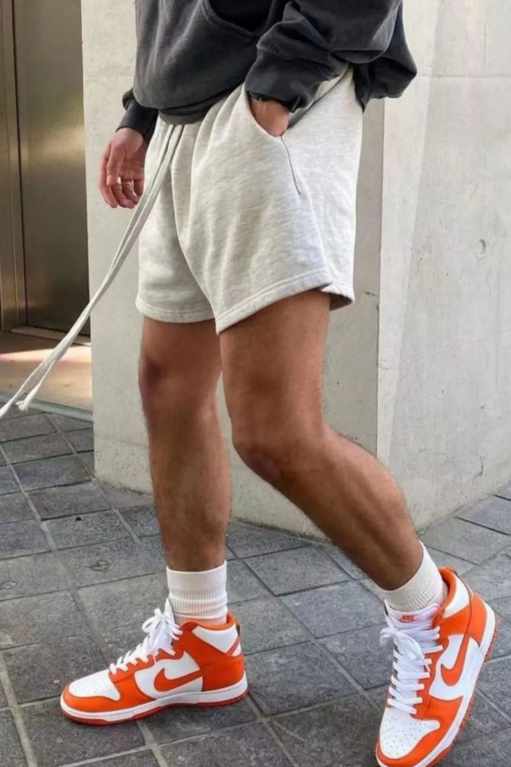 Men's Plus Size Drawstring Shorts.