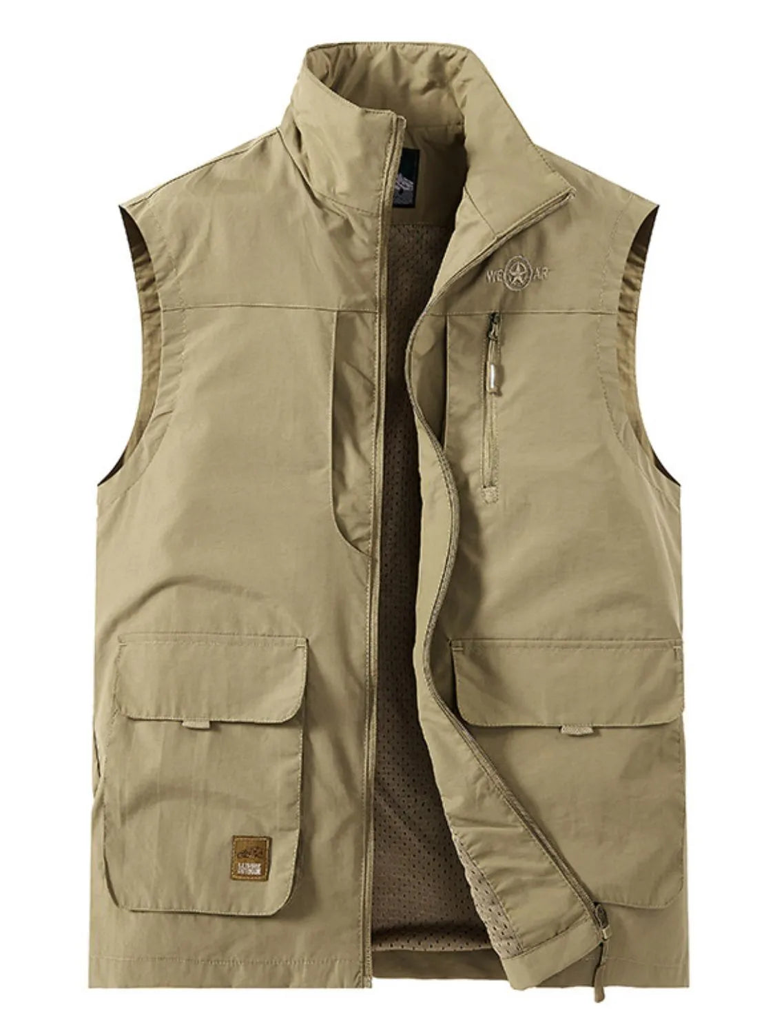 Men's Plus Size Zip Up Vest.