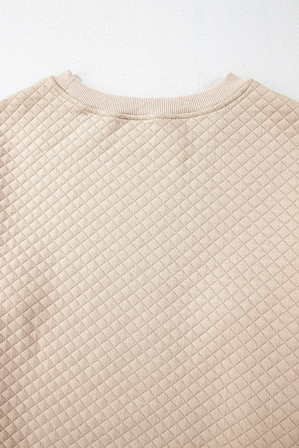 Parchment Solid Color Quilted Long Sleeve Top and Shorts Set Dear-Lover Dropshipping