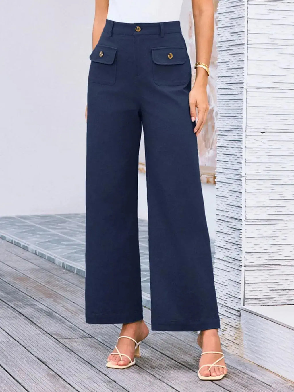 High Waist Wide Leg Pants.