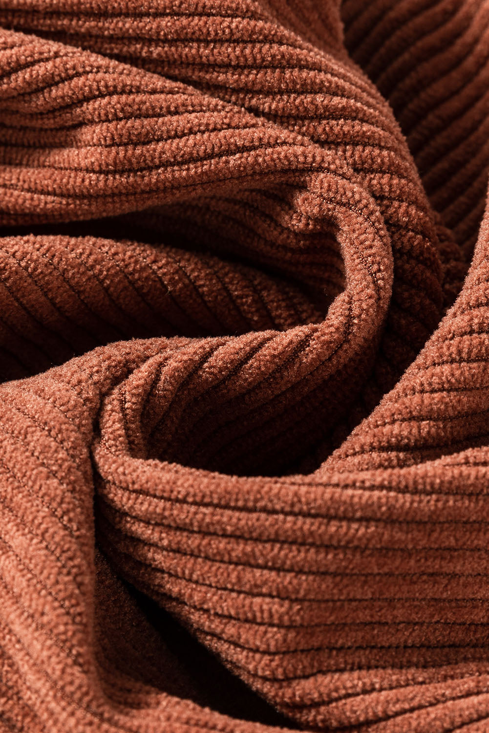 Brown High Waist Square Pockets Corduroy Pants Dear-Lover Dropshipping