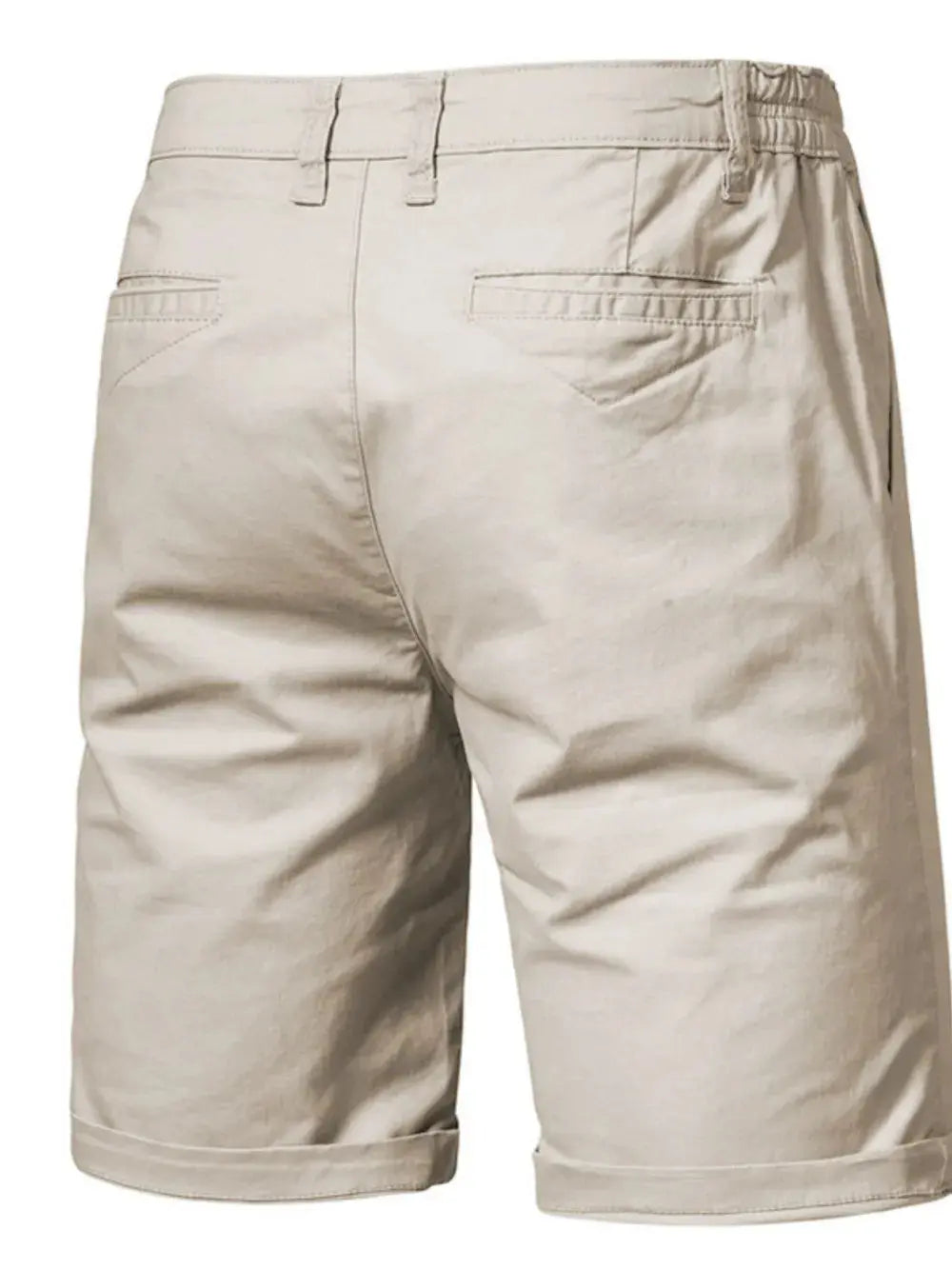 Men's Elastic Waist Shorts with Pockets.